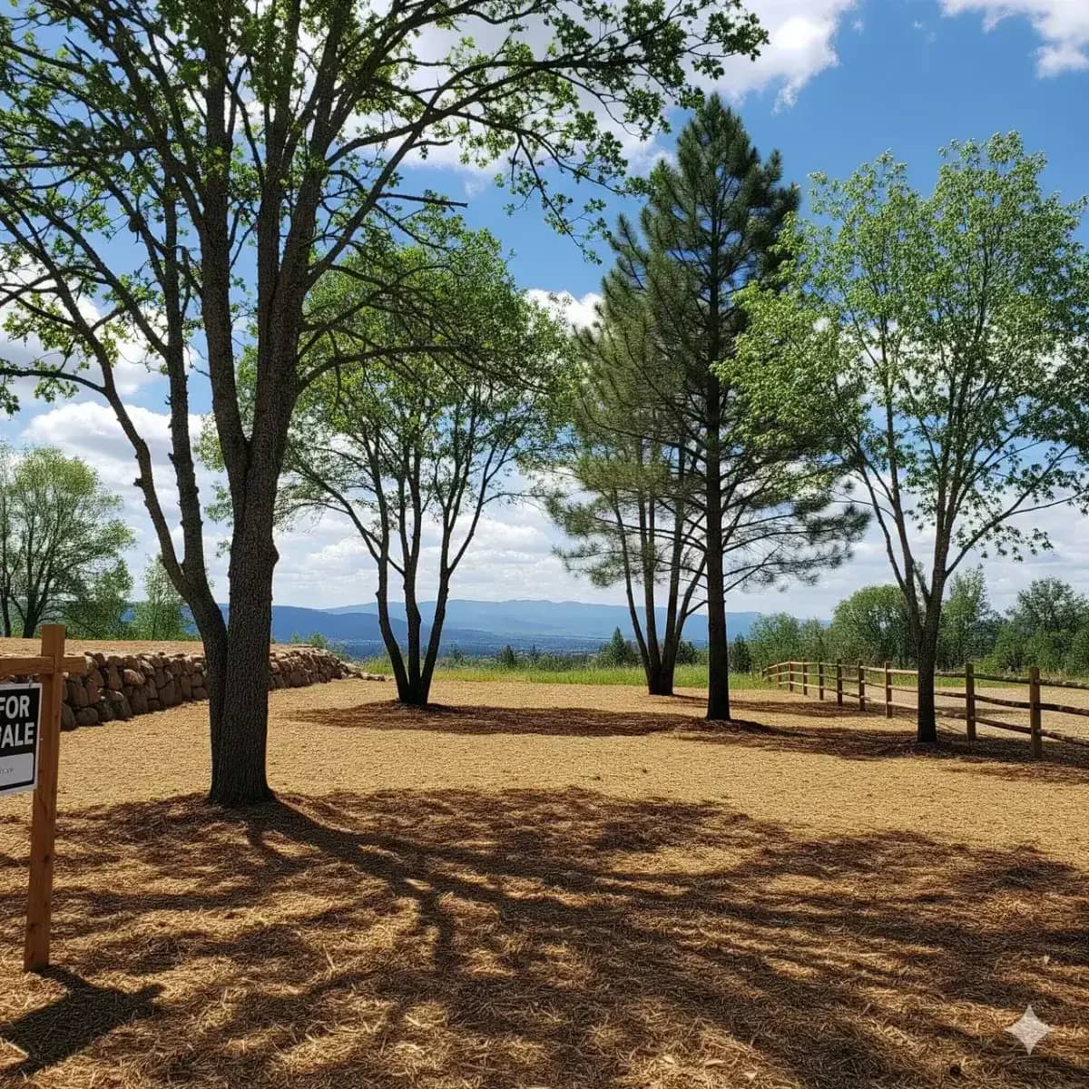 Forestry mulching and land clearing on a wooded residential lot in Colbert WA